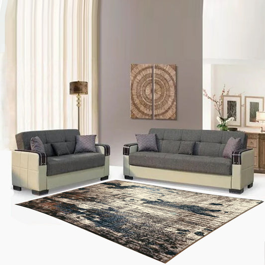 Malta Grey 3+2 Sofa Bed With Storage