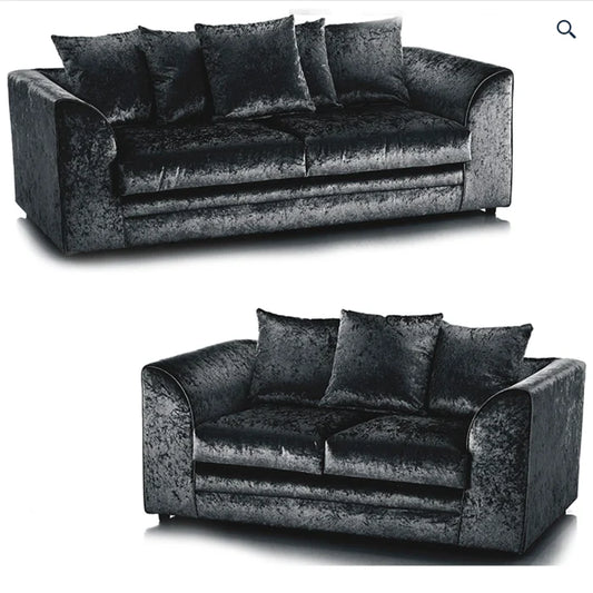 Dylan Crush Velvet 3+2 Seater Sofa