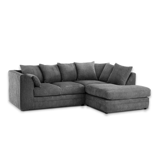 Byron Jumbo Single Arm 4 Seater With Footstool Left Right Hand Luxury Sofa