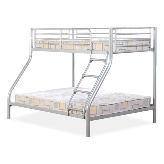 Classic Design Triple Metal Kids Bunk Bed with Ladder and Guard Rail