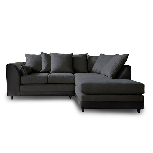 Dylan Plush Velvet 4 Seater Single Arm Left Right Hand Corner Sofa