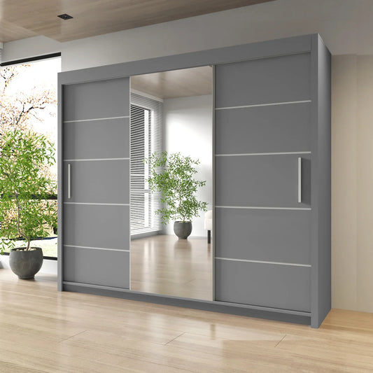 Lyon Mirrored Sliding Door Wardrobe