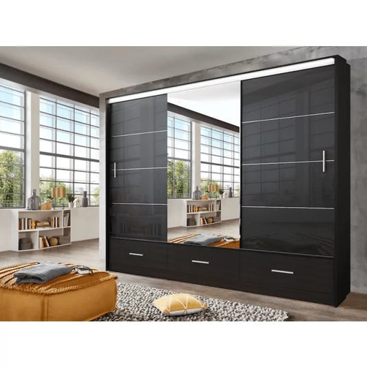 Florence High Gloss Wardrobe