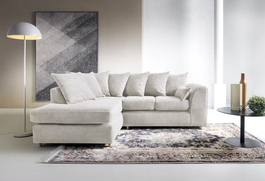 Byron Jumbo Single Arm 4 Seater With Footstool Left Right Hand Luxury Sofa