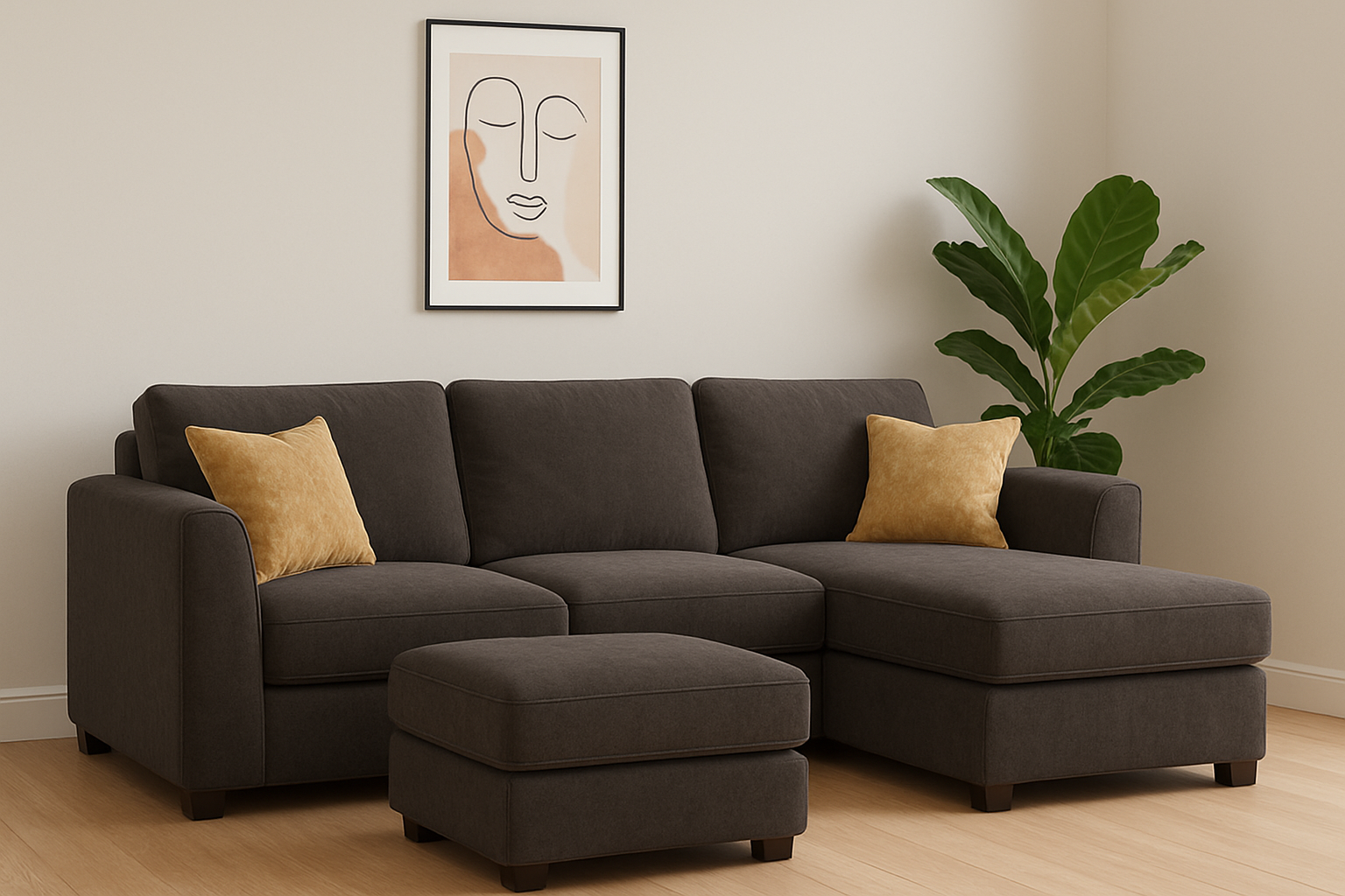Kensington high back corner sofa in charcoal color  Kensington fabric, available in left-facing and right-facing L-shaped design shop now – free UK delivery from UKFurnish